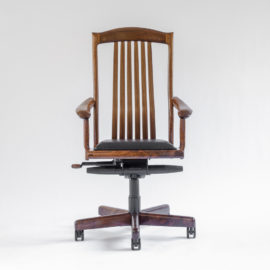 Front view of the handmade Niobrara Office Chair