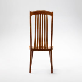 Rear view of our handcrafted South Yuba Side Chair