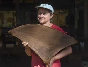 Woodworker Holly Tornheim at Erickson Woodworking