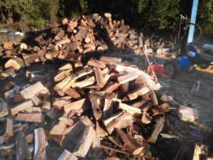 Hand-cut wood used to create custom handmade furniture at Erickson Woodworking