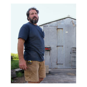 Woodworker David Stine at his woodshop in California