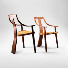 Custom handcrafted Van Muyden Arm Chair