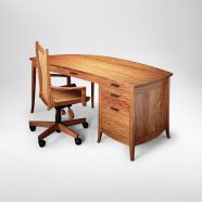 Hand-crafted Meshel office desk and chair