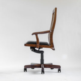 Left side view of the Niobrara handcrafted office chair
