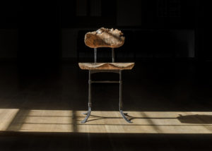 Tor Erickson's interpretation of The Sandhill Chair w/ live edges in The Living Chair Series